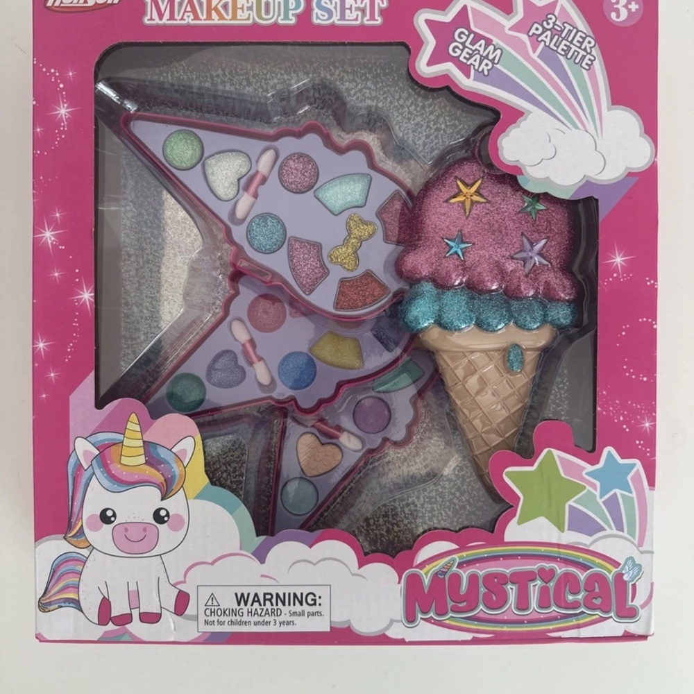 Mystic Glittery Makeup Set - Pink and Purple